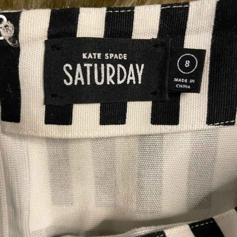 Kate Spade Black and White Striped Skirt - Picture 2 of 2